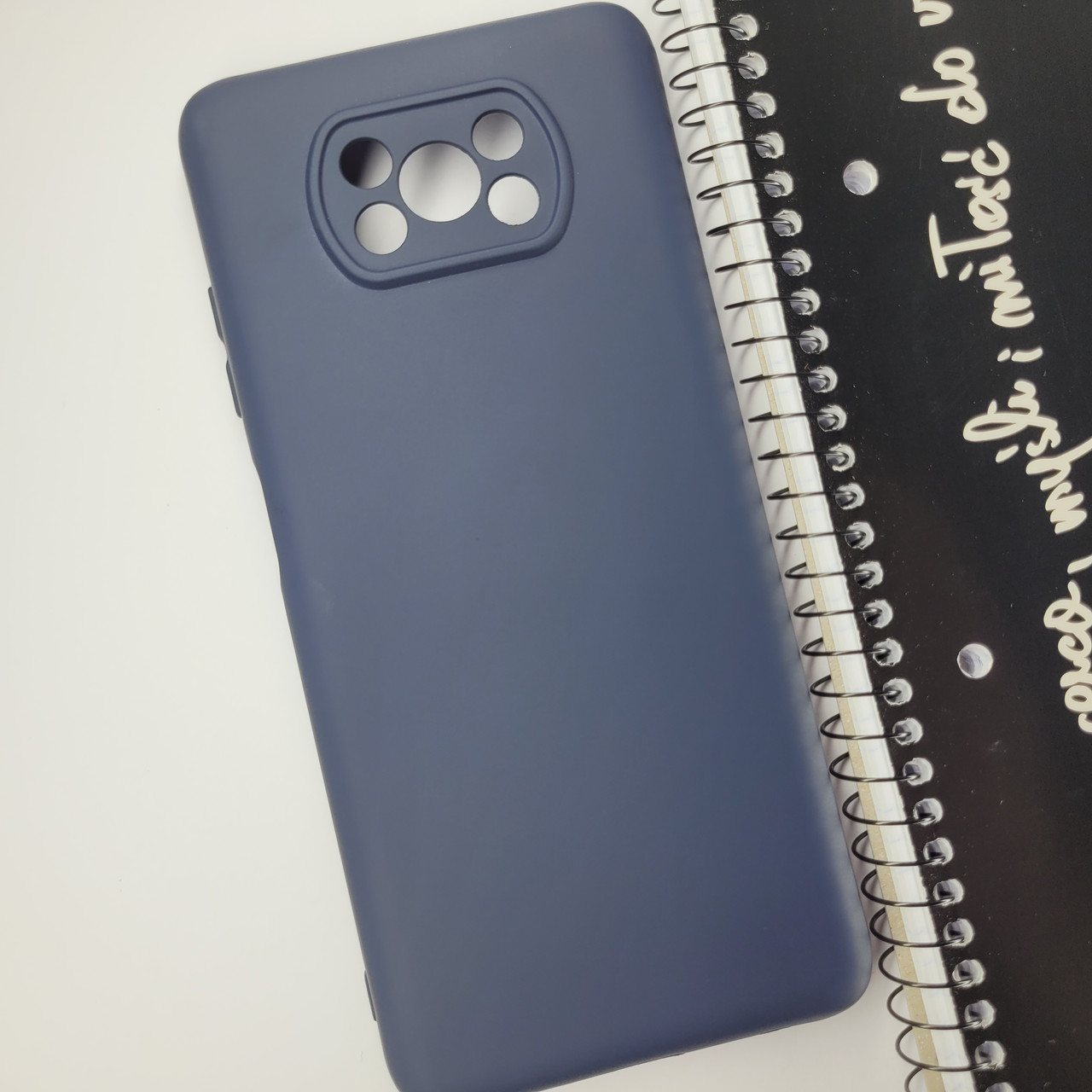 Силіконовий чохол накладка із захистом камери для Xiaomi Poco X3 NFC / Poco X3 Pro (синій) / на поко Х3 - фото 1 - id-p1910927387