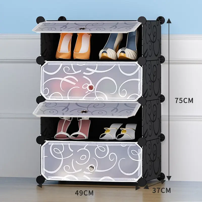 Шафа конструктор для зберігання взуття пластикова на 4 секції MP A1-4 M, фото 1