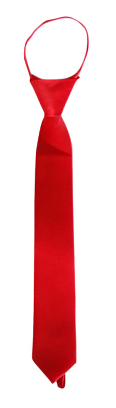 Краватка шкільна дитяча на кнопці, червоний