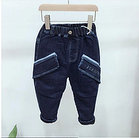 Детские теплые джинсы на плюше 120р