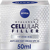 Дневной крем для кожи лица антивозрастной против морщин - NIVEA Hyaluron Cellular Filler SPF 15 Day Cream