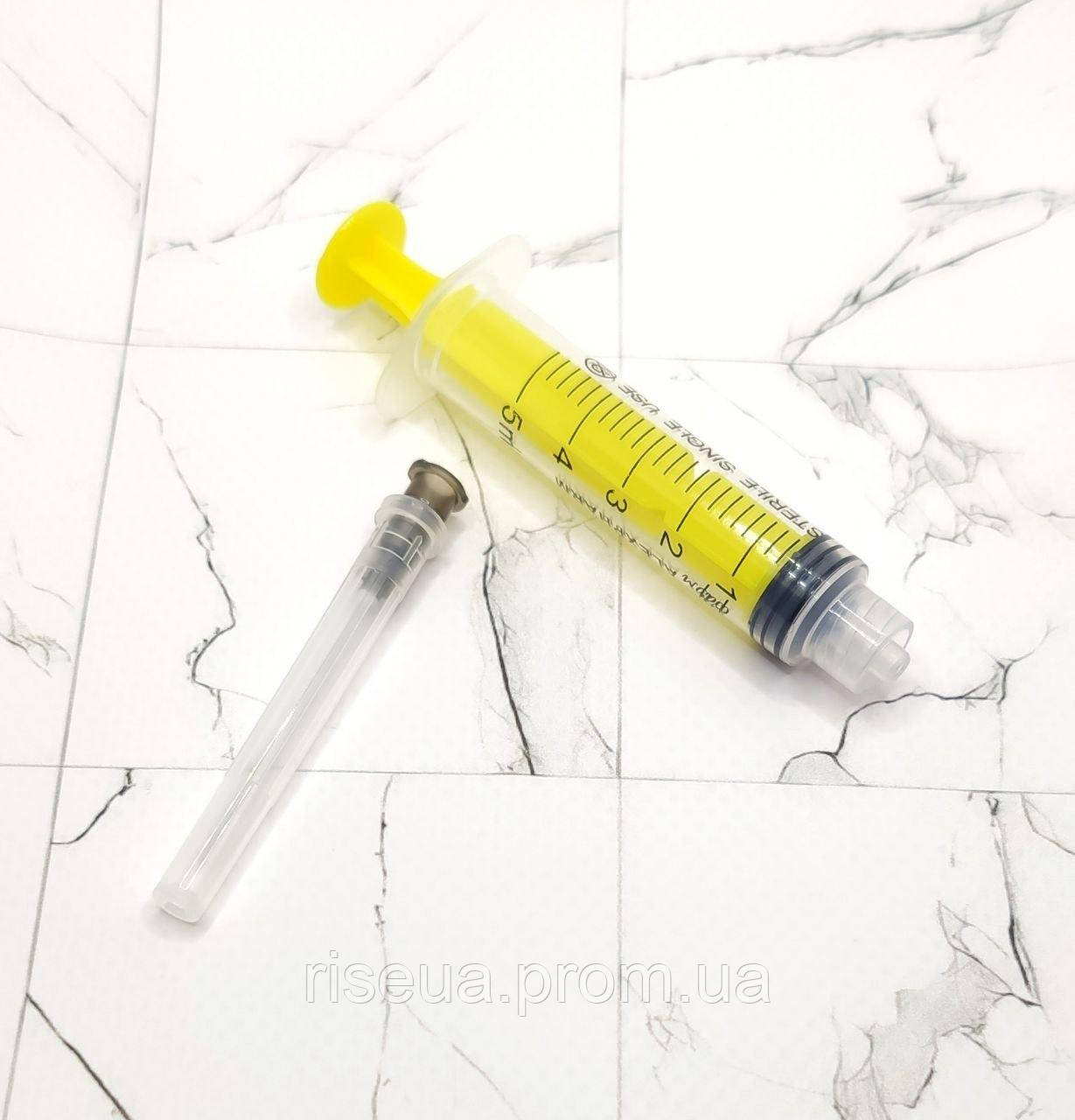 Шприц луер-локк 5.0 мл (Luer lock/луєр лок) Alexpharm, трикомпонентный ...