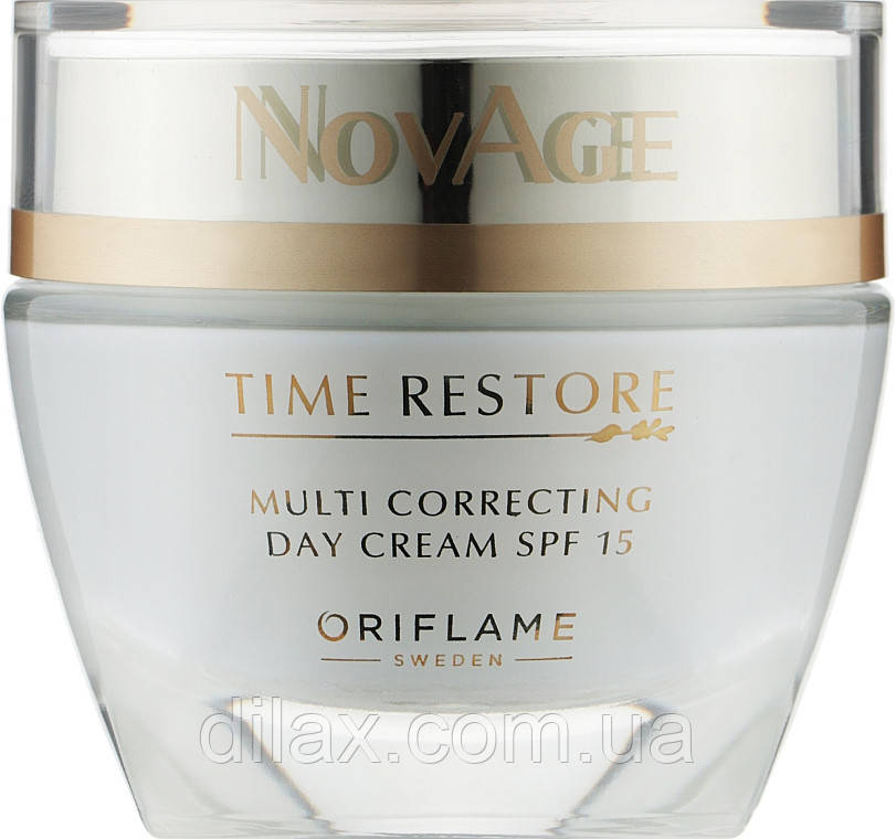 Омолоджувальний денний крем SPF 15 — Oriflame NovAge Time Restore Multi Correcting Day Cream (355241-2)