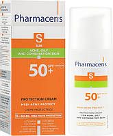 Солнцезащитный крем для кожи с акне - Pharmaceris S Medi Acne Protect Cream SPF50 (780855-2)