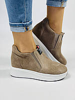 Prima D Arte Lonza. Сліпони жіночі на платформі. Натуральна замша. Розмір 36 39 41