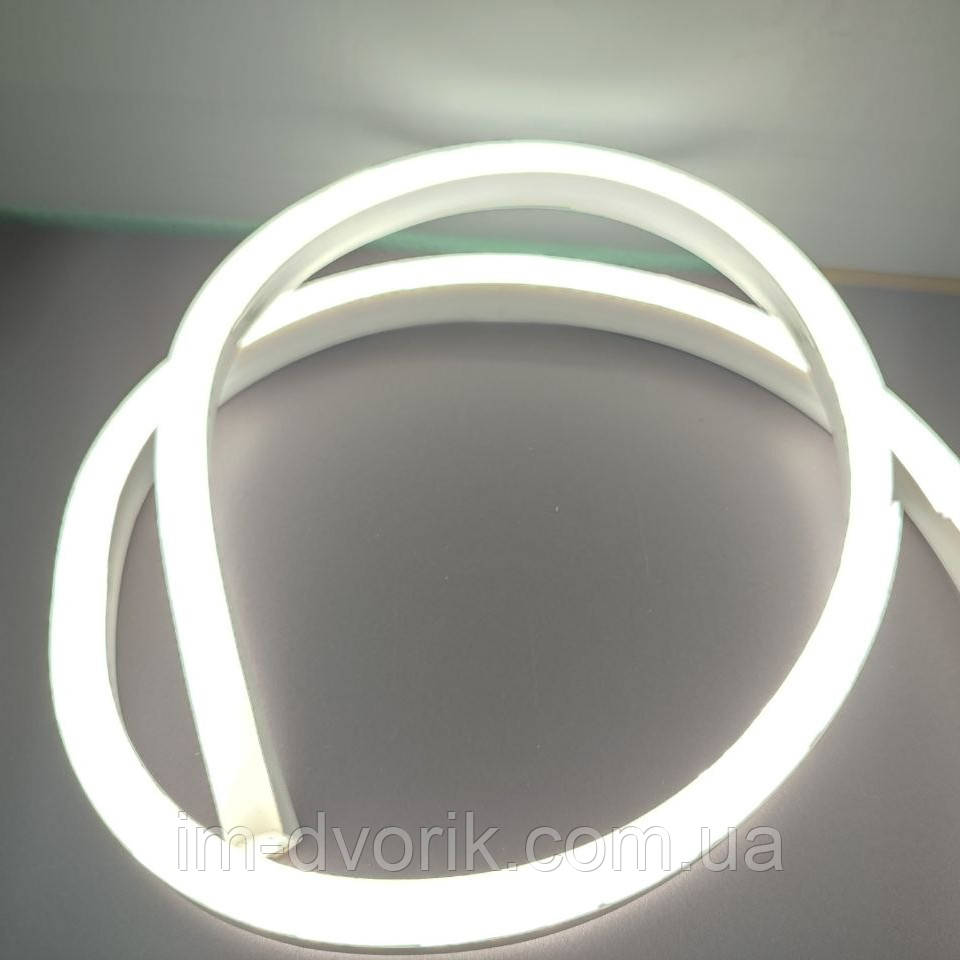 Неон світлодіодний Led 220V IP65 білий (LED Flex Neon) для вуличного освітлення, фото 1