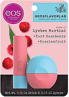 Набор - EOS Lychee Martini Stick &#38; Sphere Lip Balm (l/balm/4g + l/balm/7g) (657733-2)