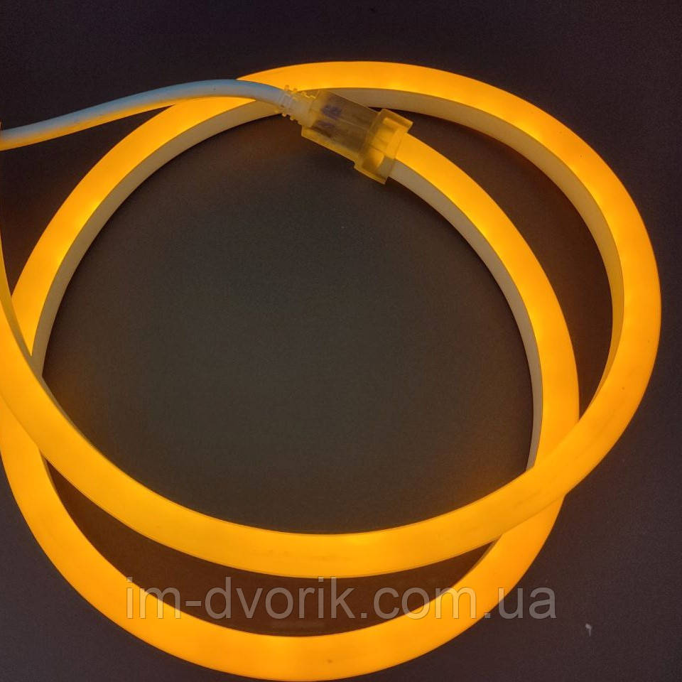 Неон світлодіодний LED 220V IP65 жовтий – яскравий та довговічний вибір