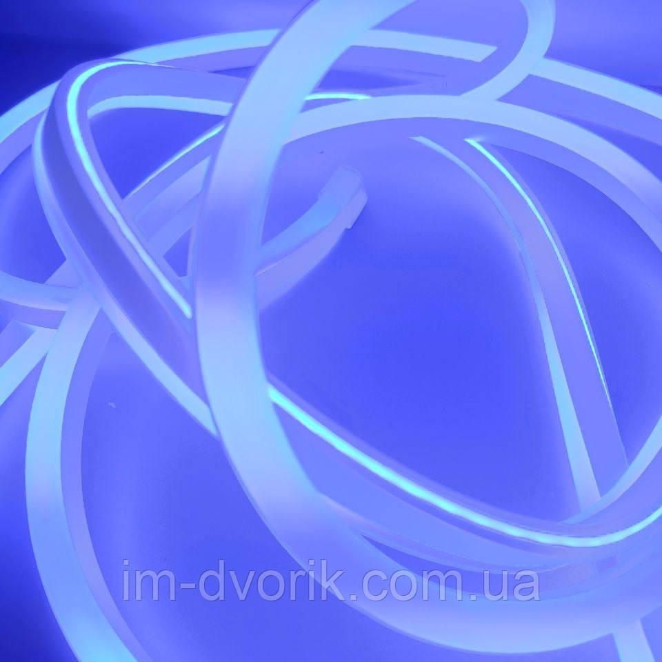 Неон світлодіодний Led 220V IP65 блакитний лід (LED Flex Neon) для вуличного освітлення