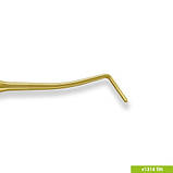 Подовжена вузька гладилка з штопфером Ø1,3мм ручкою Ø6мм. Покриття Gold, фото 4
