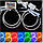 Ангельські оченята LED RGB (діодні багатобарвні) 16 кольорів для BMW E36/E38/E39/46 Projektor, фото 2