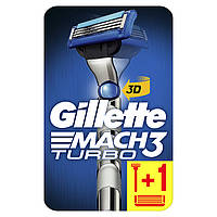 Бритва с 2 сменными кассетами - Gillette Mach 3 Turbo 3D Motion (851658-2)