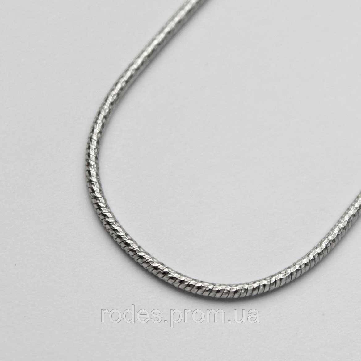 Серебряная цепочка снейк с алмазными гранями 50 - фото 2 - id-p1894435701