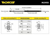 Амортизатор багажника MONROE ML5022 ,SEAT IBIZA I (021A), SEAT IBIZA I (021A), SEAT IBIZA I (021A), SEAT IBIZA