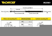 Амортизатор багажника MONROE ML5061 ,SKODA FELICIA I (6U1), SKODA FELICIA I (6U1), SKODA FELICIA I (6U1),