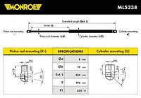 Амортизатор багажника MONROE ML5238 ,AUDI A6 Avant (4B5, C5), AUDI A6 Avant (4B5, C5), AUDI A6 Avant (4B5,