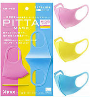 Набор защитных масок, 3 шт. - ARAX Pitta Mask Kids Sweet (Pink, Yellow, Saxe Blue) (1005520)