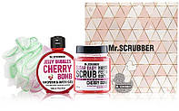 Набор - Mr.Scrubber "Cherry Bomb" (body/scr/300 g + sh/gel/300 ml + sh/sponge) (747314-2)