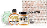 Набор - Mr.Scrubber "Mandarin" (body/scr/300 g + sh/gel/275 ml + sh/sponge) (747338-2)