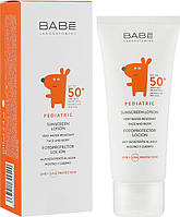 Детский солнцезащитный лосьон для лица и тела SPF 50+ - Babe Laboratorios (122463-2)