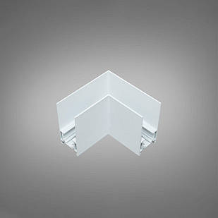 Кутовий з'єднувач накладний треків серія 35 колір білий D-QY-N46-WH Ext 90