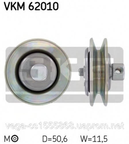 Купить Натяжной ролик, клиновой ремень SKF VKM62010 ,NISSAN ALMERA II ...