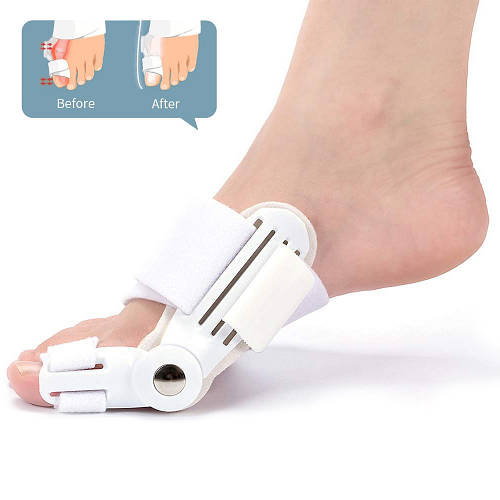 Вальгусная шина "Bunion aid YH-06" Белая, бандаж на большой палец ноги ...