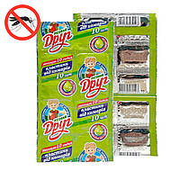 Пластини без запаху "Лисовий друг" для фумігатора від комарів, 10 шт./пач., таблетки-пластинки від комах dail