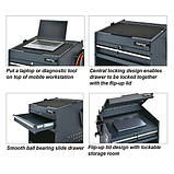 Візок автодіагноста 1 секція, 2 відкриті полиці TOPTUL TCMD0103, фото 3