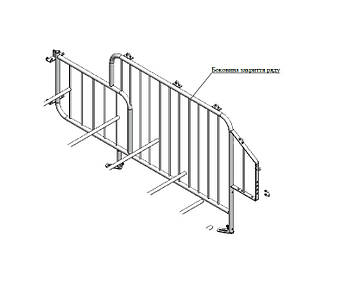 Боковина для закриття ряду для (моделі18)