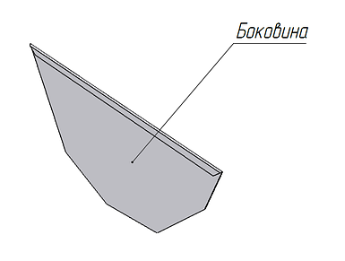 Боковина для жолобкової годівниці