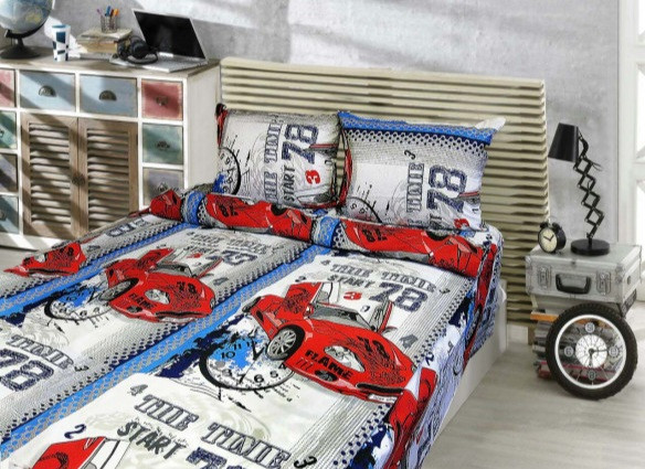 Постільна білизна підліткова Бязь Феррарі, фото 1