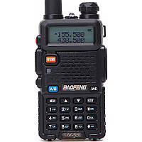 Рация Baofeng UV-5R Black + Гарнитура Baofeng c кнопкой РТТ z11-2024