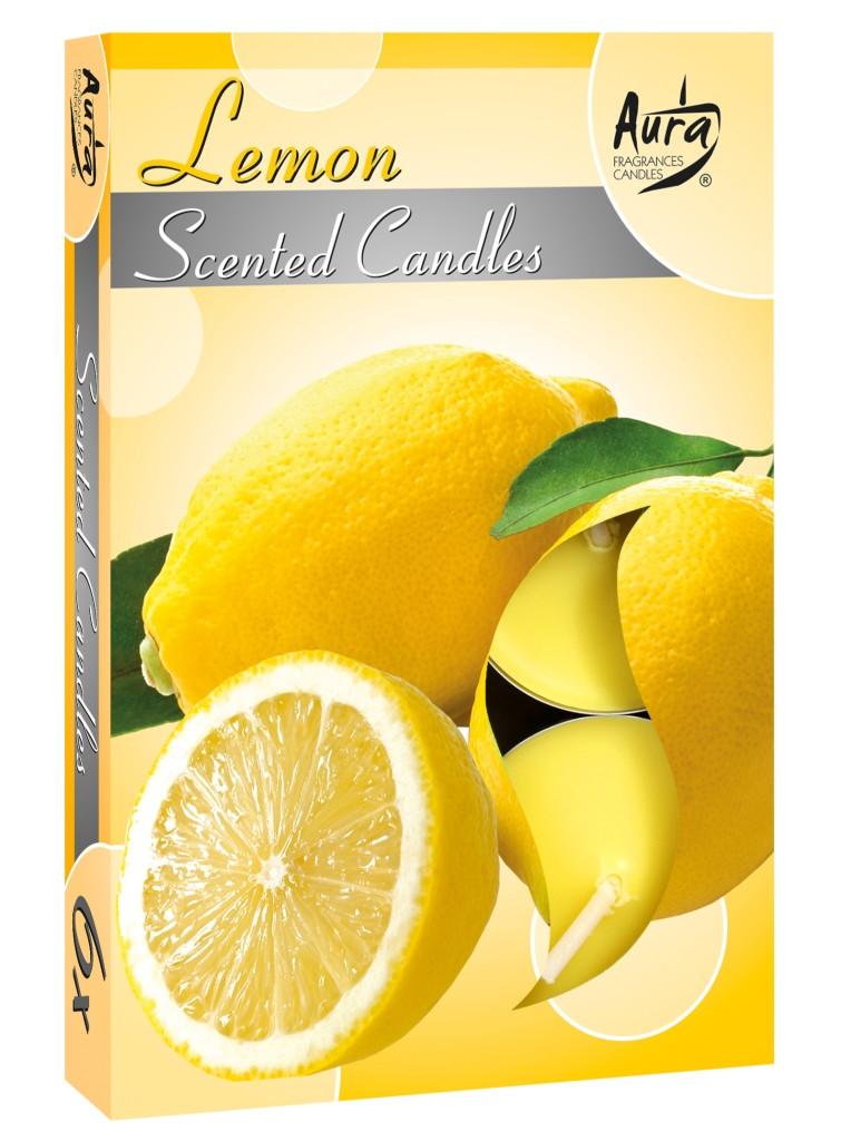 Ароматичні свічки-таблетки лимон Bispol p15-75