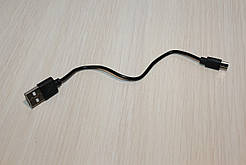 Кабель microUSB V8 20cm Black