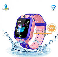 Детские умные смарт часы c GPS Smart baby watch TD07S + камера Розовый z12-2024