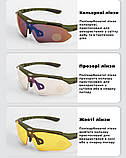 Окуляри RockBros Polarized olive із змінними лінзами (5 шт.) та вставкою для діоптрій solve, фото 5