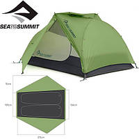 Палатка двухместная Sea to Summit Telos TR2 Plus, Fabric Inner, Sil/PeU, Green (STS ATS2040-02170402)