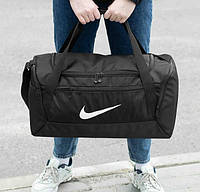 Молодежная спортивная сумка NIKE White стильная тканевая текстильная сумка с отделом для обуви