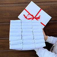 Чоловічі шкарпетки низькі білі розміри 41-45. Короткі літні шкарпетки. Чоловічі шкарпетки з бавовни набір 24 пар, фото 3