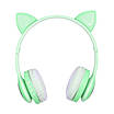 Бездротові навушники з котячими вушками та RGB підсвічуванням Cat VZV 23M. Колір: зелений, фото 7