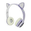 Бездротові навушники з котячими вушками та RGB підсвічуванням Cat VZV 23M. Колір: фіолетовий, фото 8