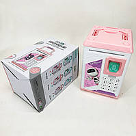 Скарбничка сейф з відбитком пальця, Скарбничка з електронним кодом та відбитком пальця LV-83