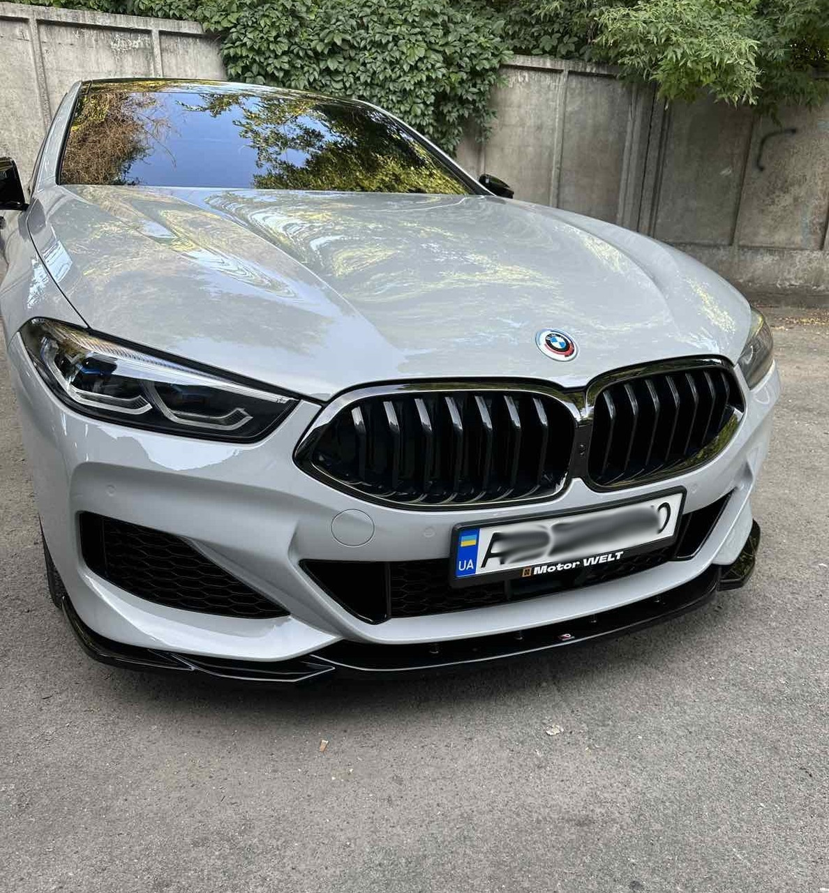 Спліттер BMW M850 G15 G16 тюнінг елерон переднього бампера (V4), фото 1