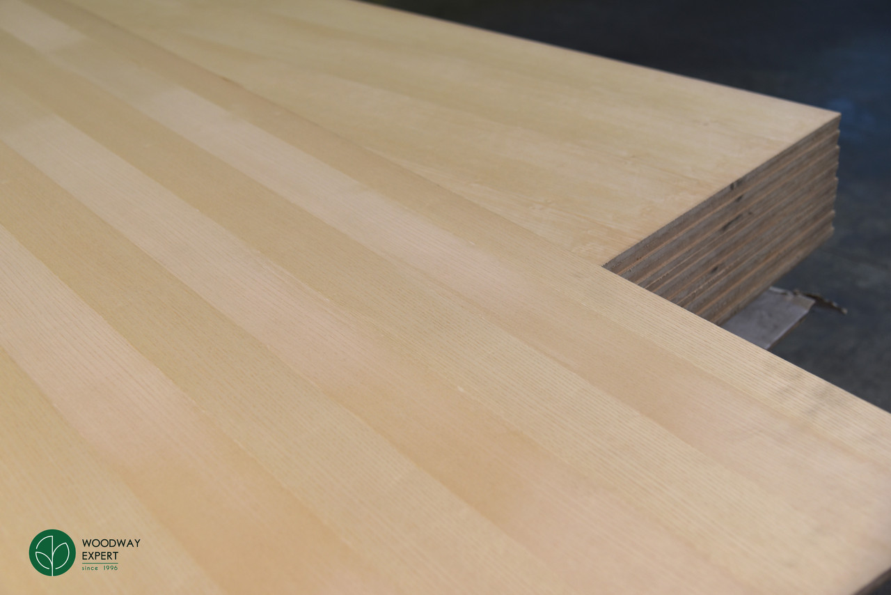 Білий ясен МДФ-плита шпонована 6 мм І / ІІ 2,80х2,07 м, фото 1