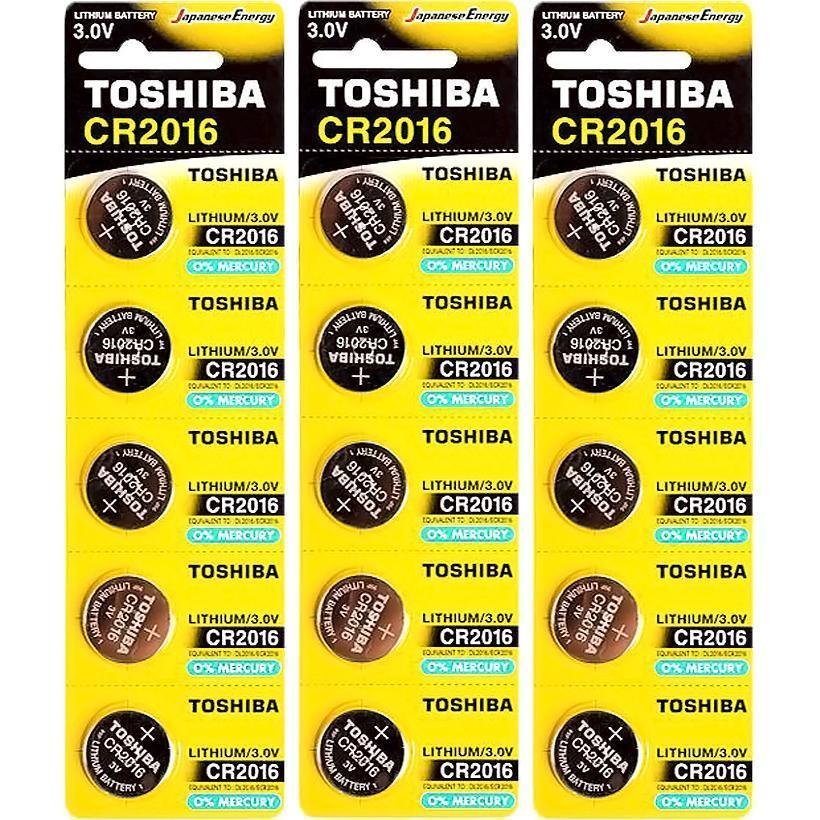 Плоскі батарейки 3V у вигляді таблетки Toshiba CR 2016 на блістері 5 шт 588884/30411555 в упаковці 10 шт