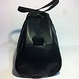 Спортивна Сумка міська чорна екошкіра, фото 7
