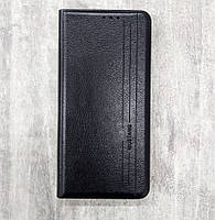 Чехол книжка для Xiaomi Redmi Note 8 Pro Black (Mustang Leather)