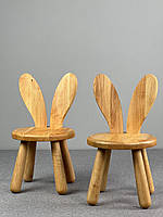 Комплект стульчиков "Банни" из натурального дерева