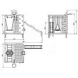 Дитячий комплекс Куб дерев'яний із пластиковою гіркою вуличний, фото 2